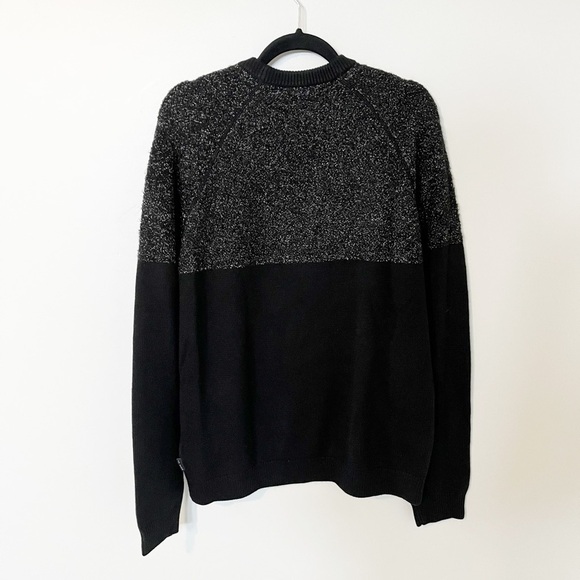 Ted Baker Arks Slim Fit Textured Crew Sweater black men’s size 5 = XL - Picture 2 of 10